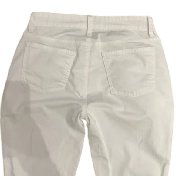 Eileen Fisher white slim fit ankle length denim jeans size 2 - Picture 5 of 8